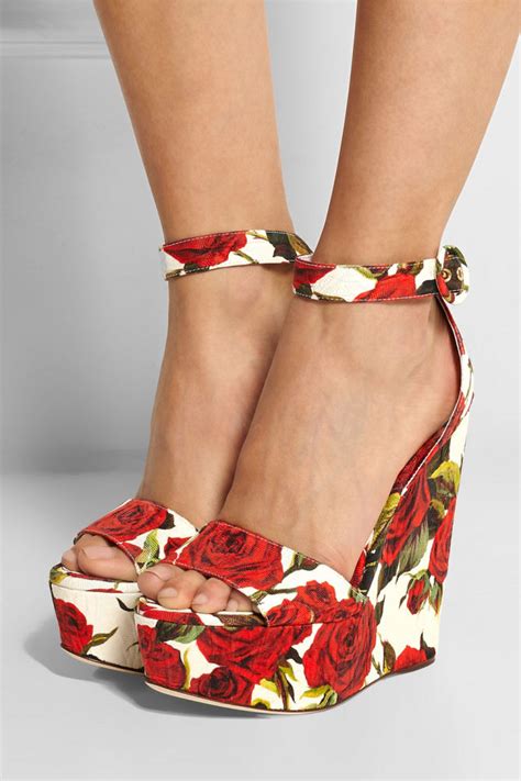 dolce gabbana sandals 2016|dolce gabbana heel wedges.